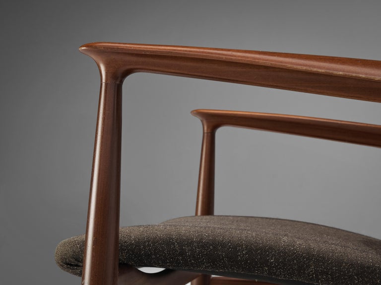 Early Model Finn Juhl for France & Søn Pair of Lounge Chairs in Teak