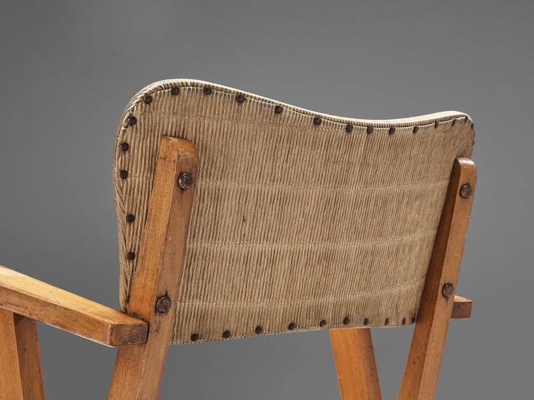 French Chair in Reed Vinyl and Wood