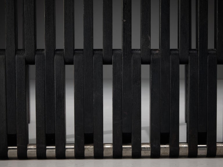 Norbert Wangen Folding Armchair 'Attila' in Black Lacquered Ash