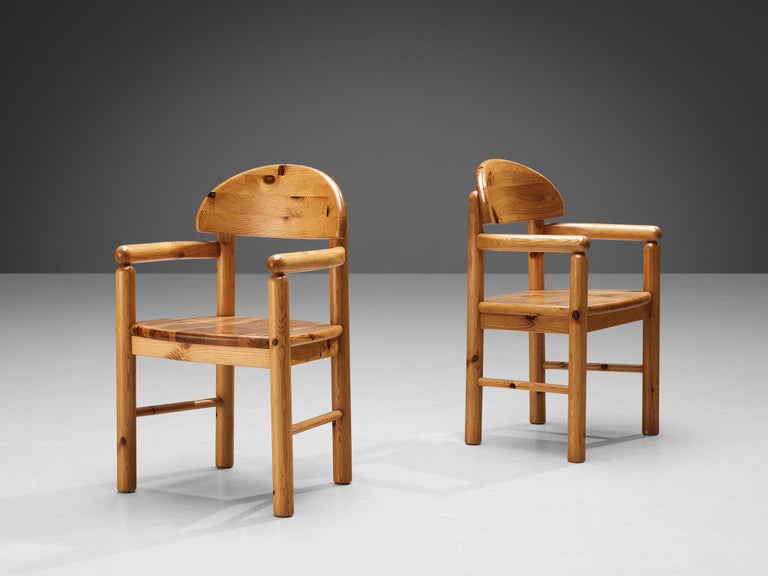 Rainer Daumiller Pair of Armchairs in Solid Pine