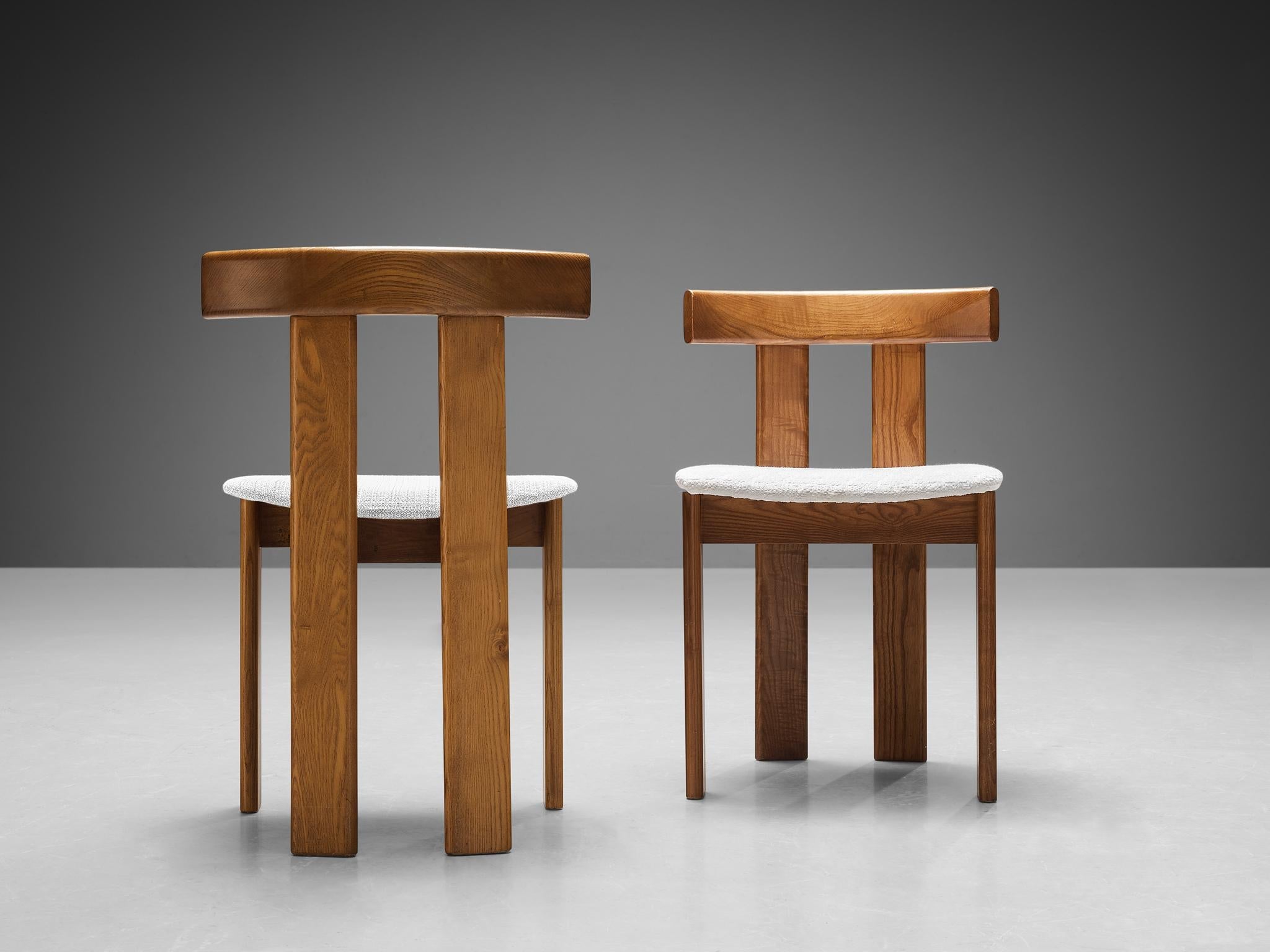 Luigi Vaghi for Former Set of Ten Dining Chairs in Ash