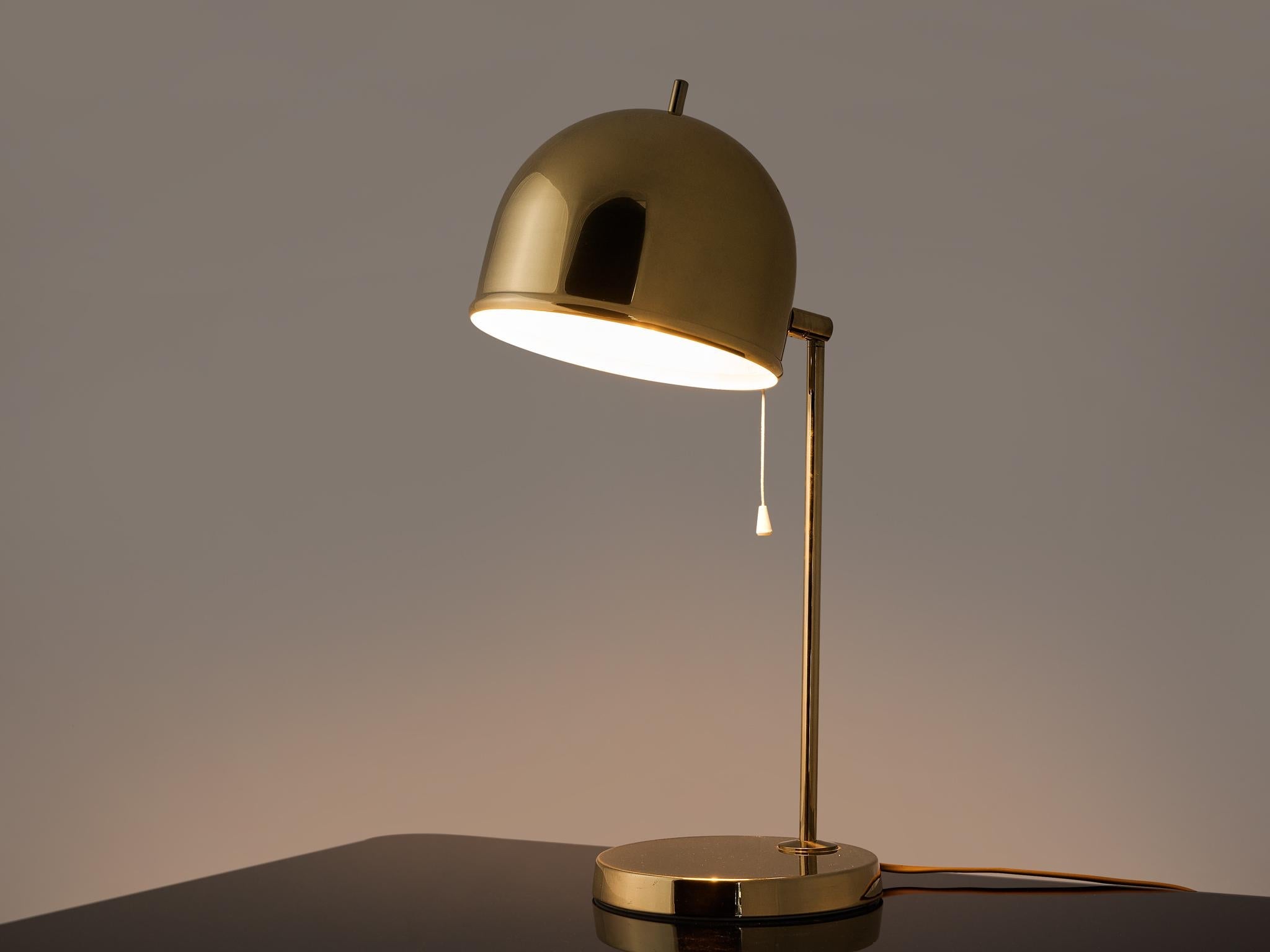 Swedish Table Lamp in Brass by Bergboms