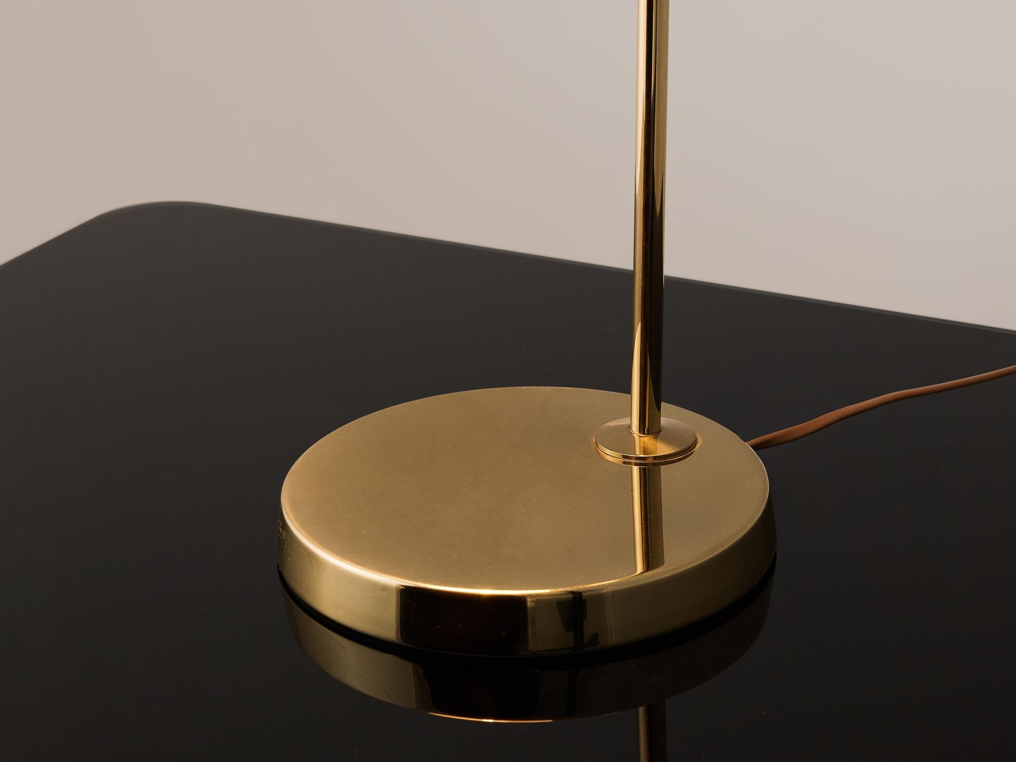 Swedish Table Lamp in Brass by Bergboms