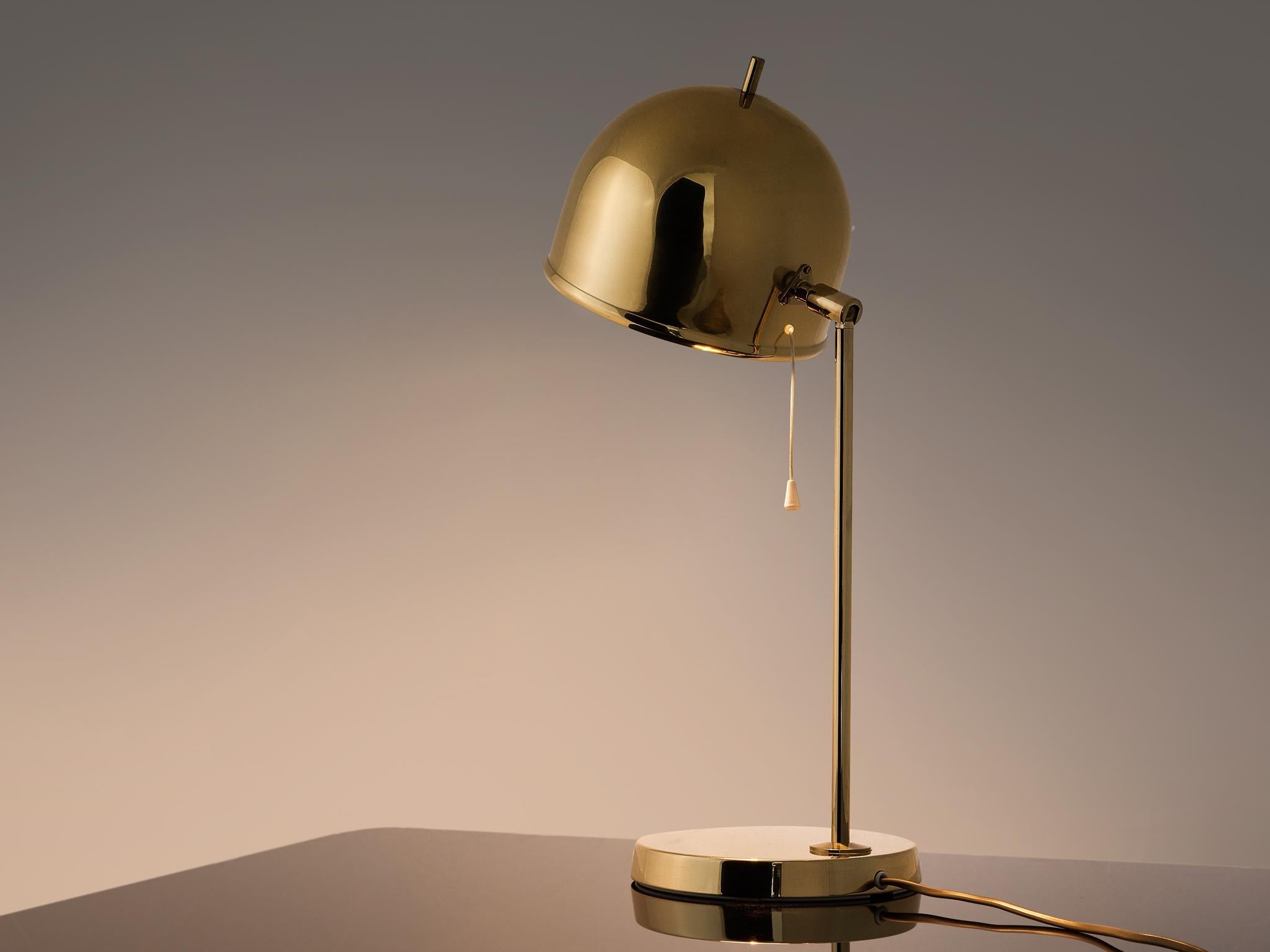 Swedish Table Lamp in Brass by Bergboms