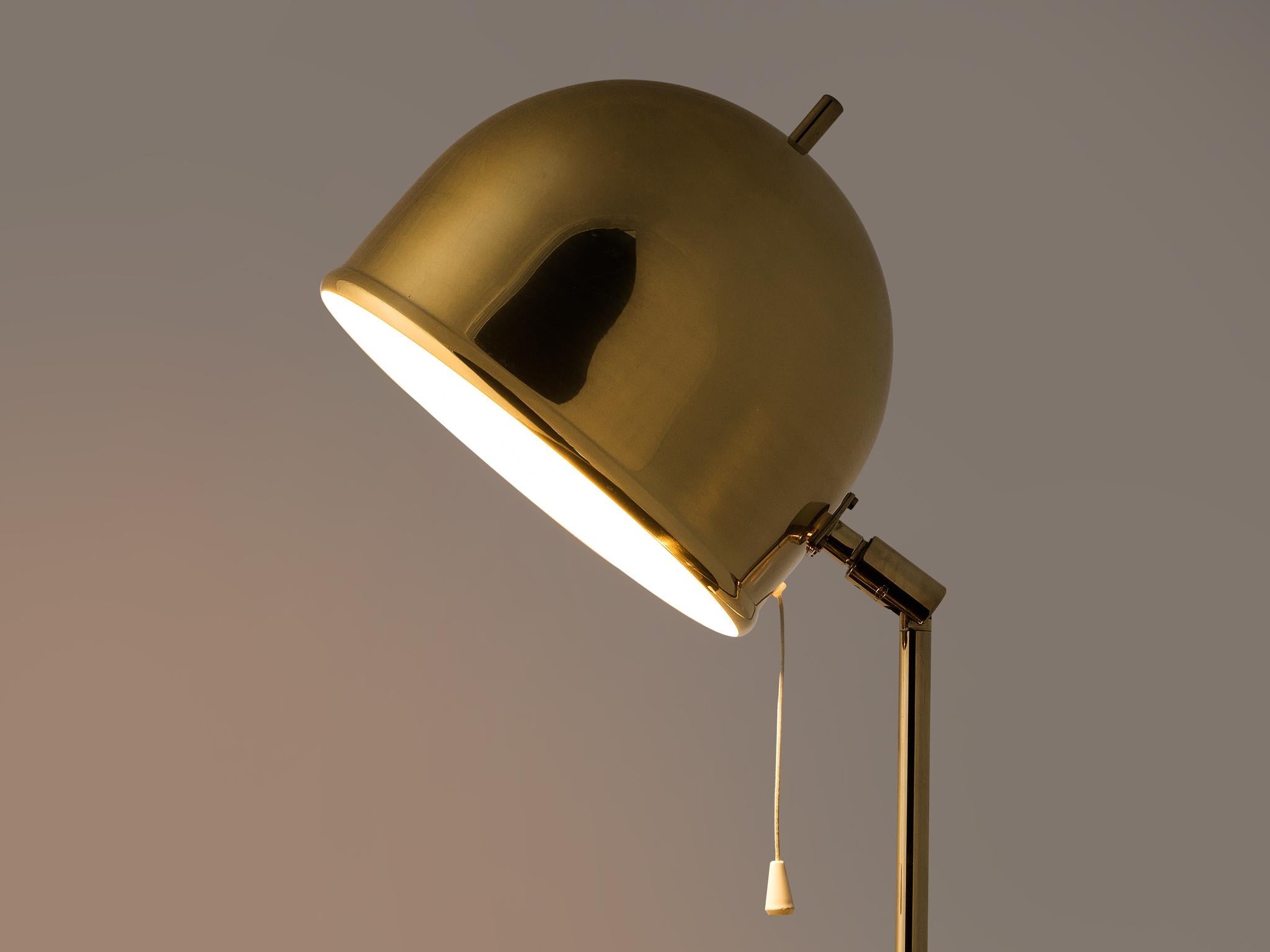 Swedish Table Lamp in Brass by Bergboms