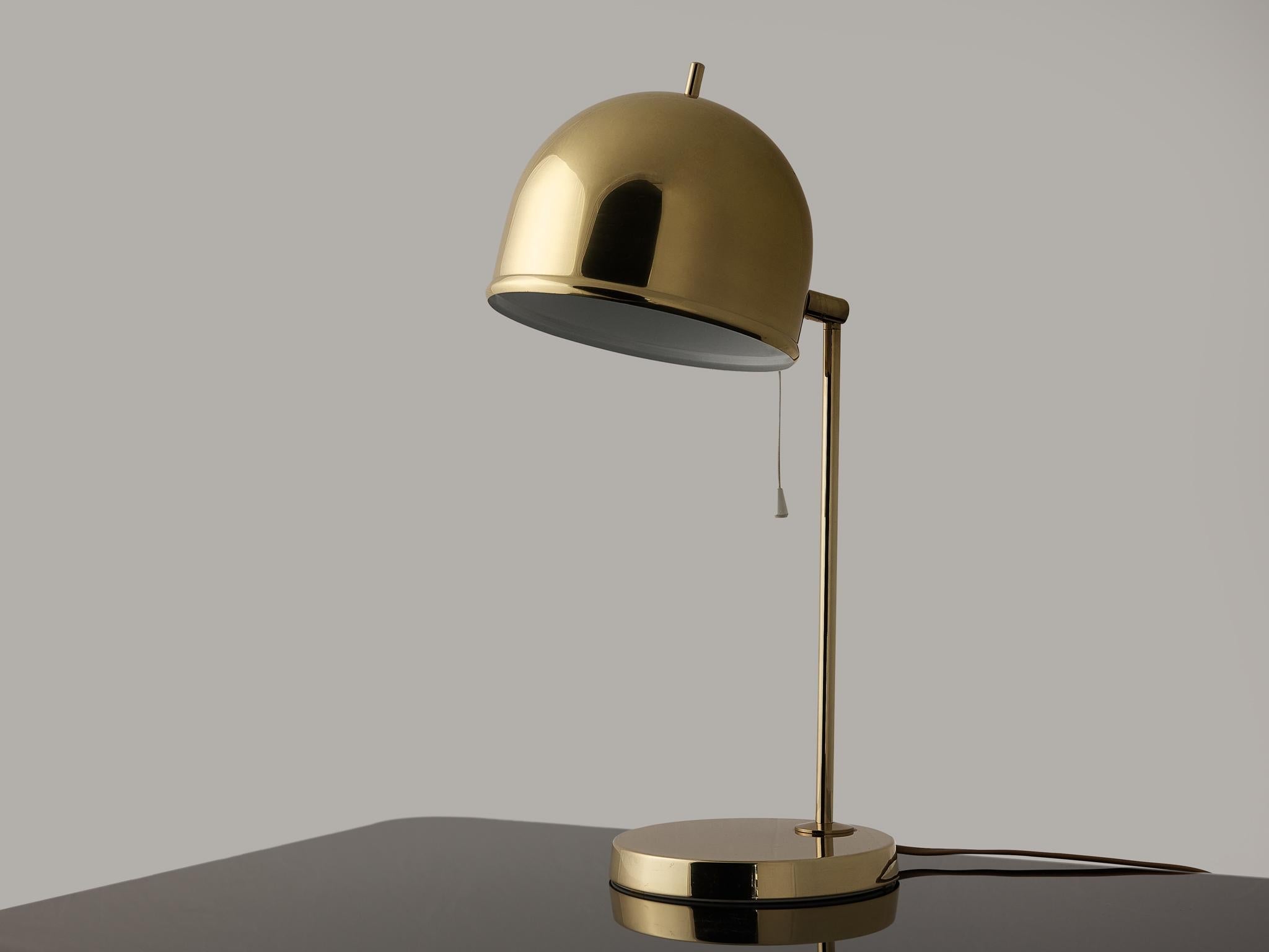 Swedish Table Lamp in Brass by Bergboms