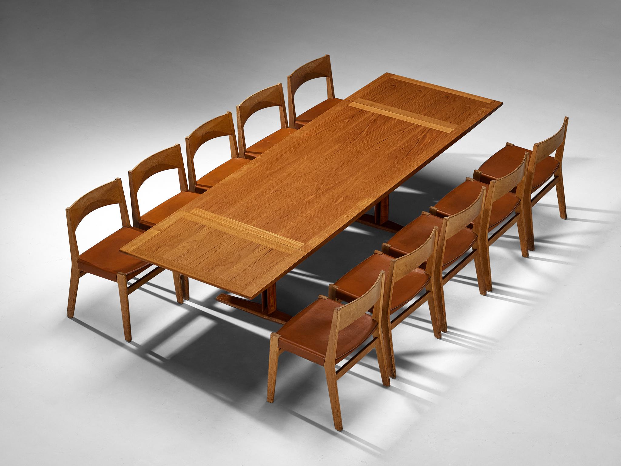 Danish Dining Set with Drop-leaf Table and John Vedel Rieper Chairs