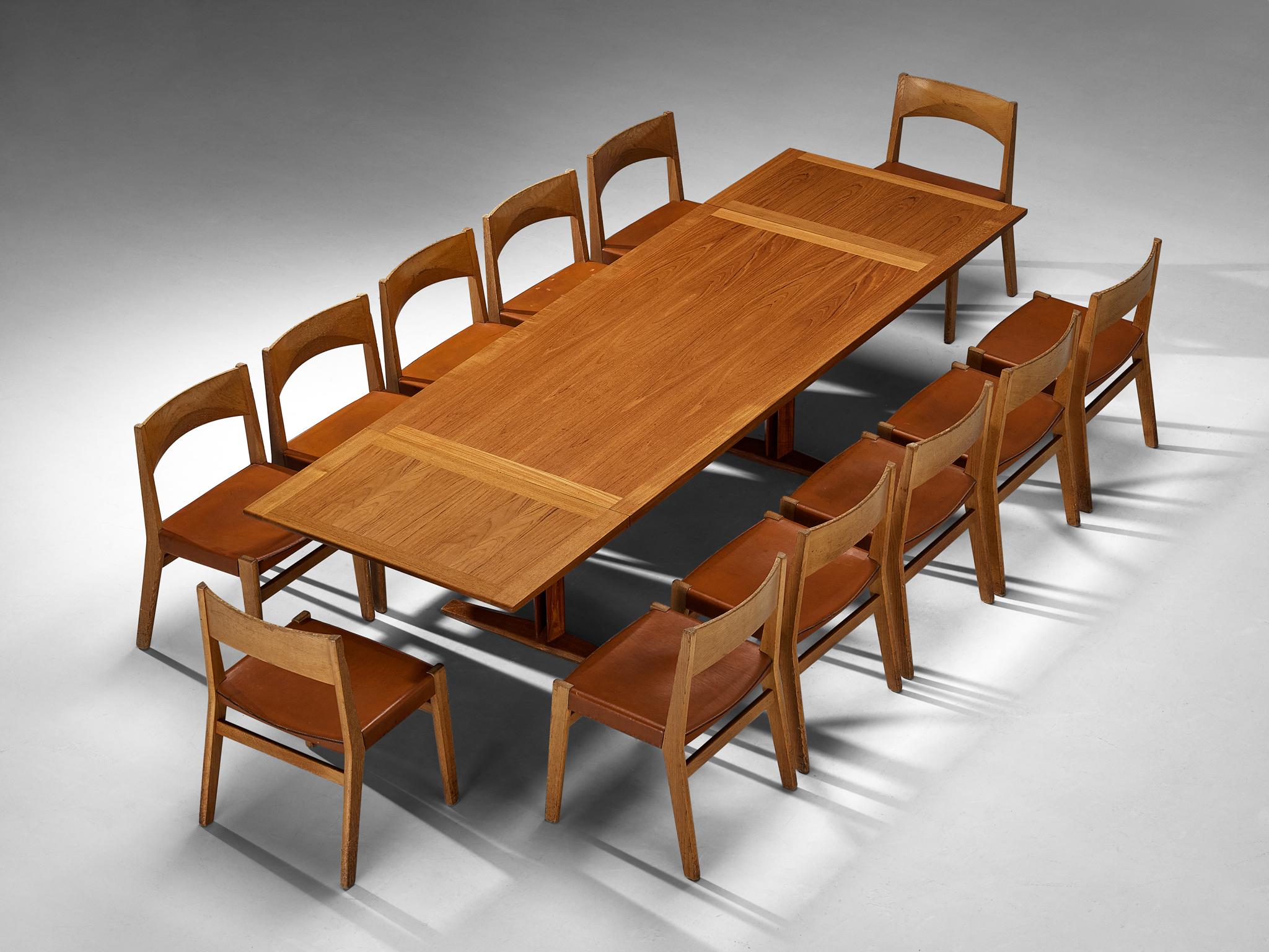 Danish Dining Set with Drop-leaf Table and John Vedel Rieper Chairs