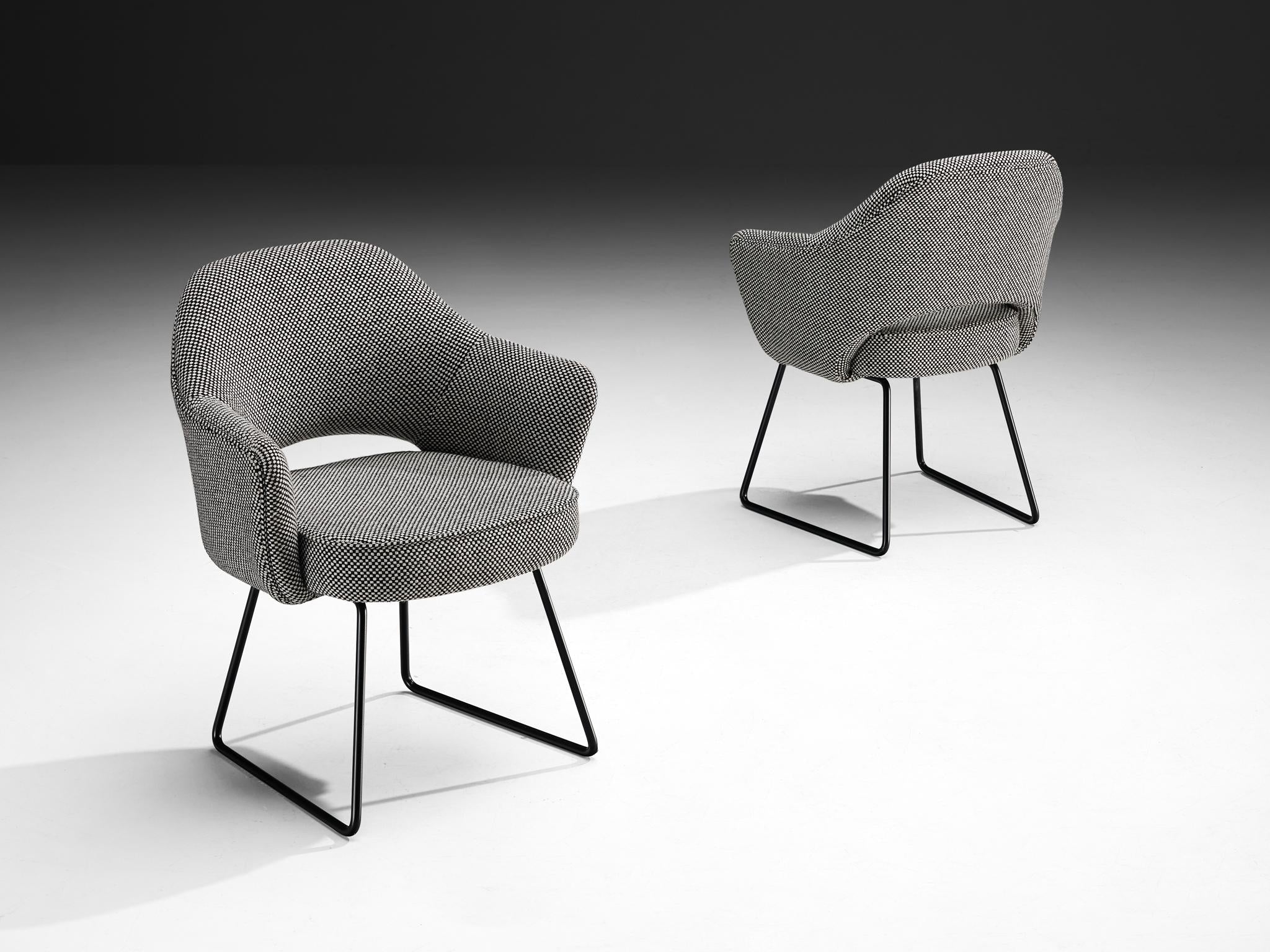 Eero Saarinen for Knoll Pair of ‘Conference’ Armchairs of UNESCO Paris