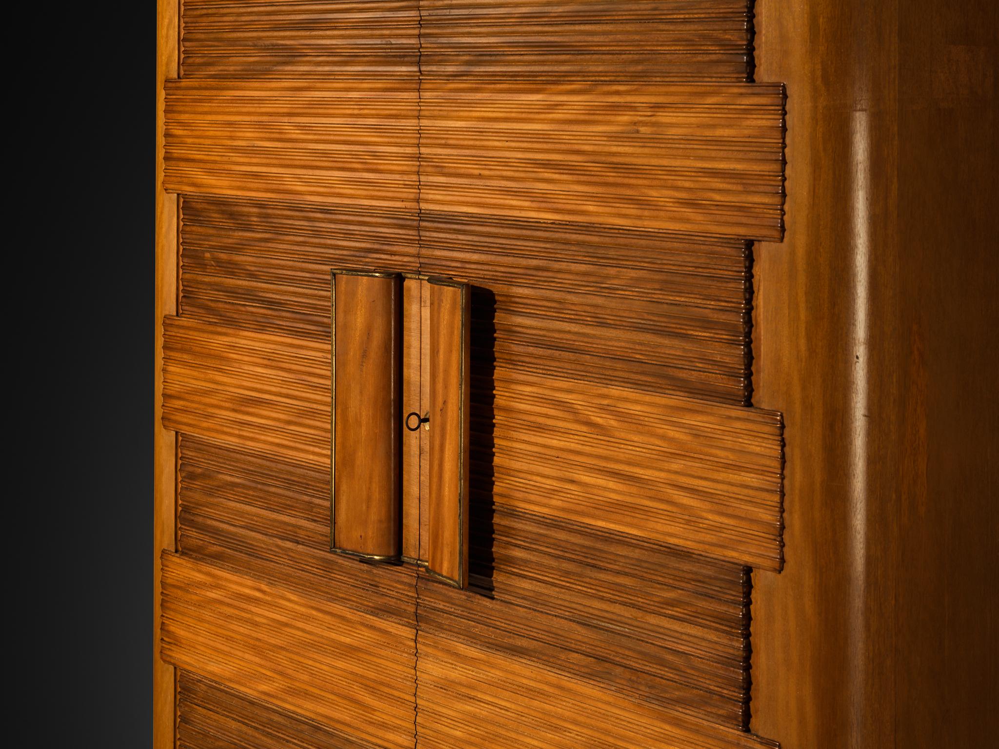 Mid-Century Modern 1950s Italian Cabinet in Mahogany