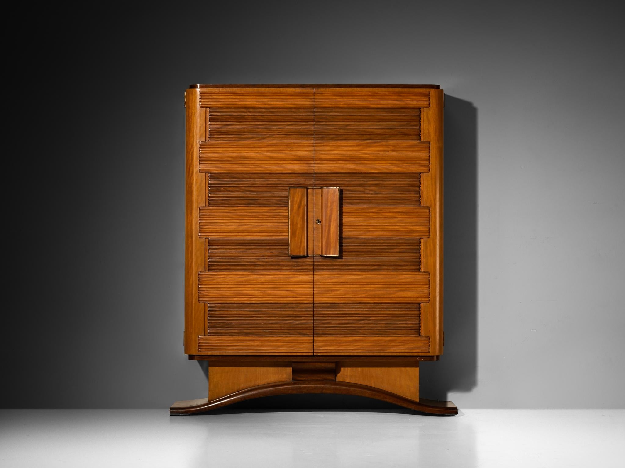 Mid-Century Modern 1950s Italian Cabinet in Mahogany