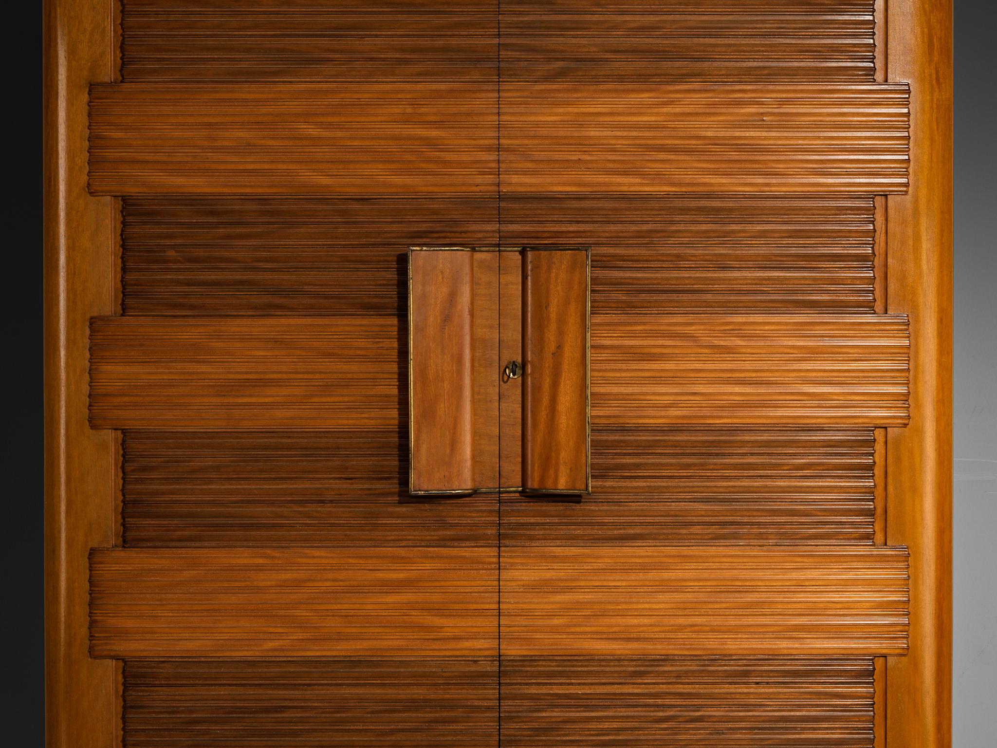 Mid-Century Modern 1950s Italian Cabinet in Mahogany