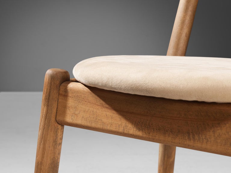 Jørgen Bo and Vilhelm Wohlert ‘Louisiana’ Dining Chair in Oak and Suede