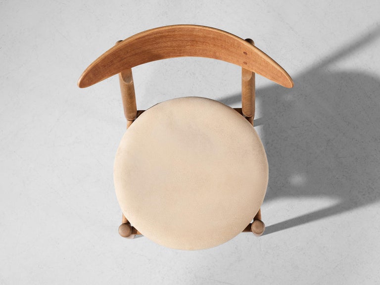 Jørgen Bo and Vilhelm Wohlert ‘Louisiana’ Dining Chair in Oak and Suede