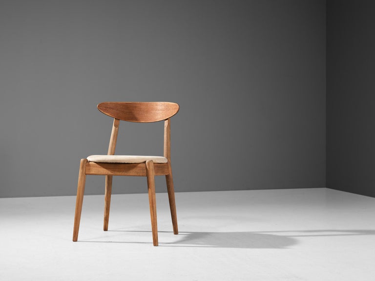 Jørgen Bo and Vilhelm Wohlert ‘Louisiana’ Dining Chair in Oak and Suede