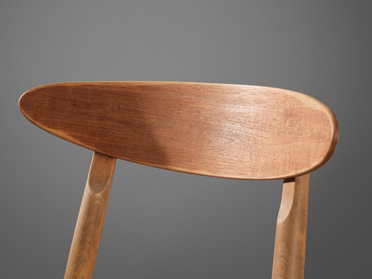 Jørgen Bo and Vilhelm Wohlert ‘Louisiana’ Dining Chair in Oak and Suede