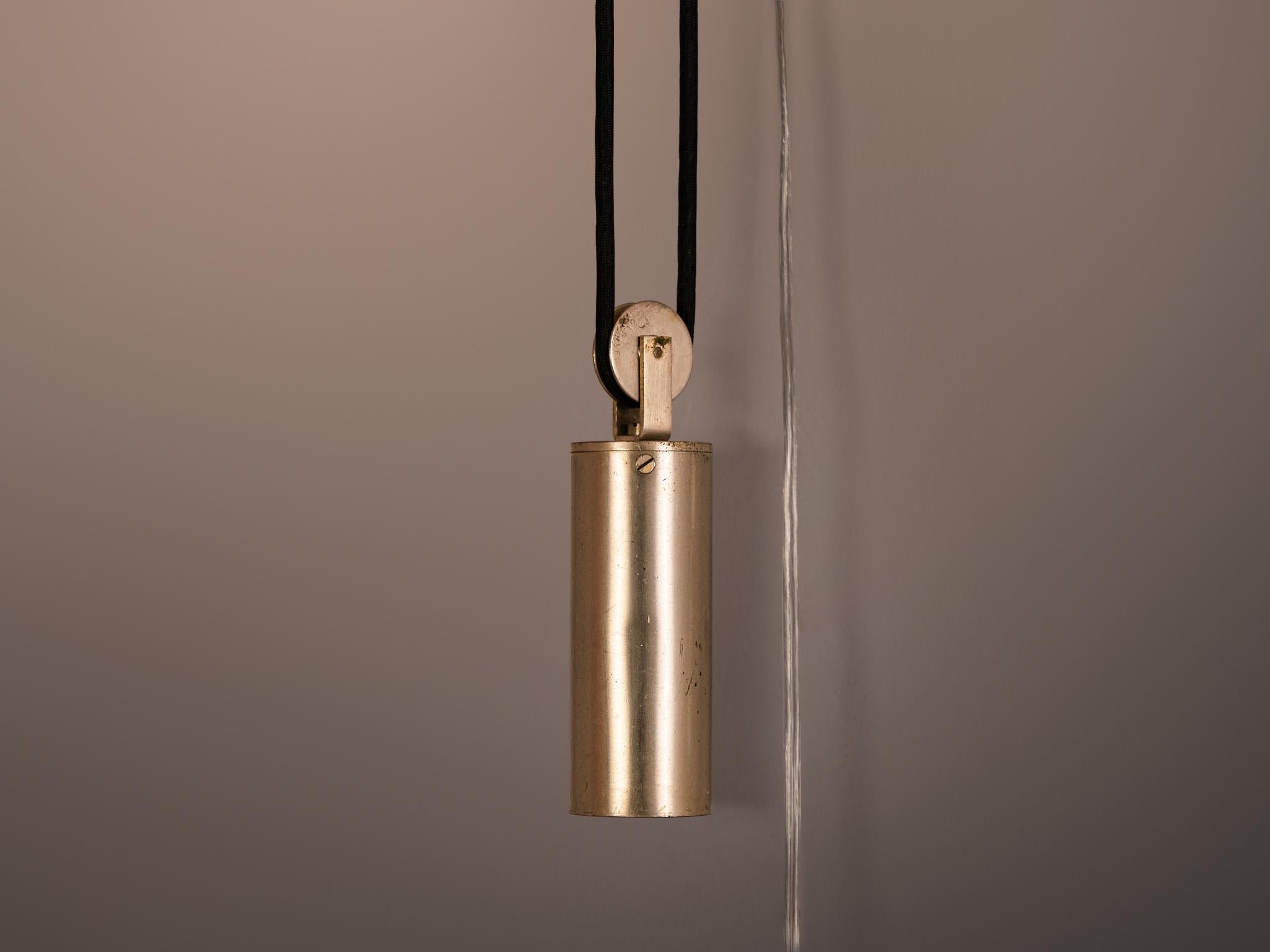 Tito Agnoli for O-luce Wall Light in Teak and Brass