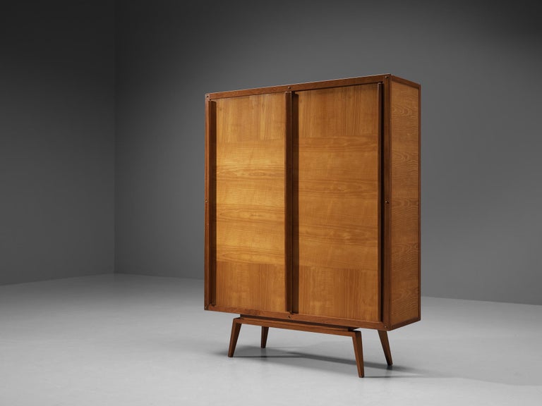 André Sornay Highboard in Mahogany and Ash