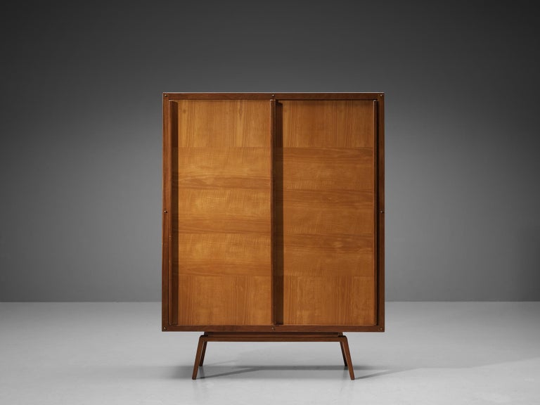 André Sornay Highboard in Mahogany and Ash