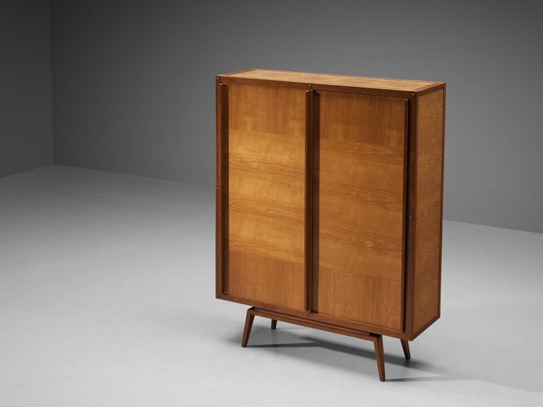 André Sornay Highboard in Mahogany and Ash