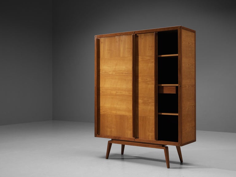 André Sornay Highboard in Mahogany and Ash