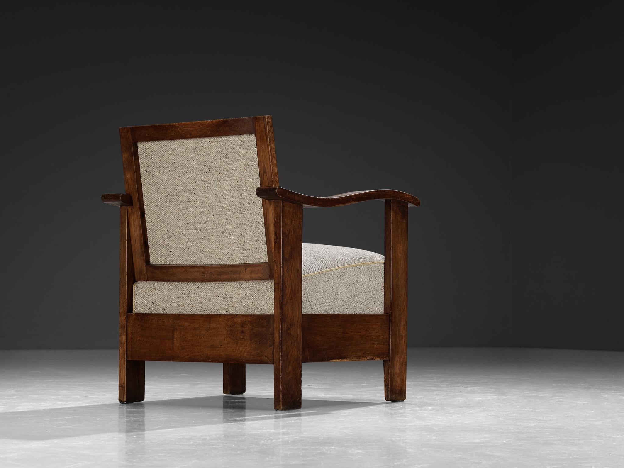 Josep Palau Oller Spanish Pair of Armchairs in Oak