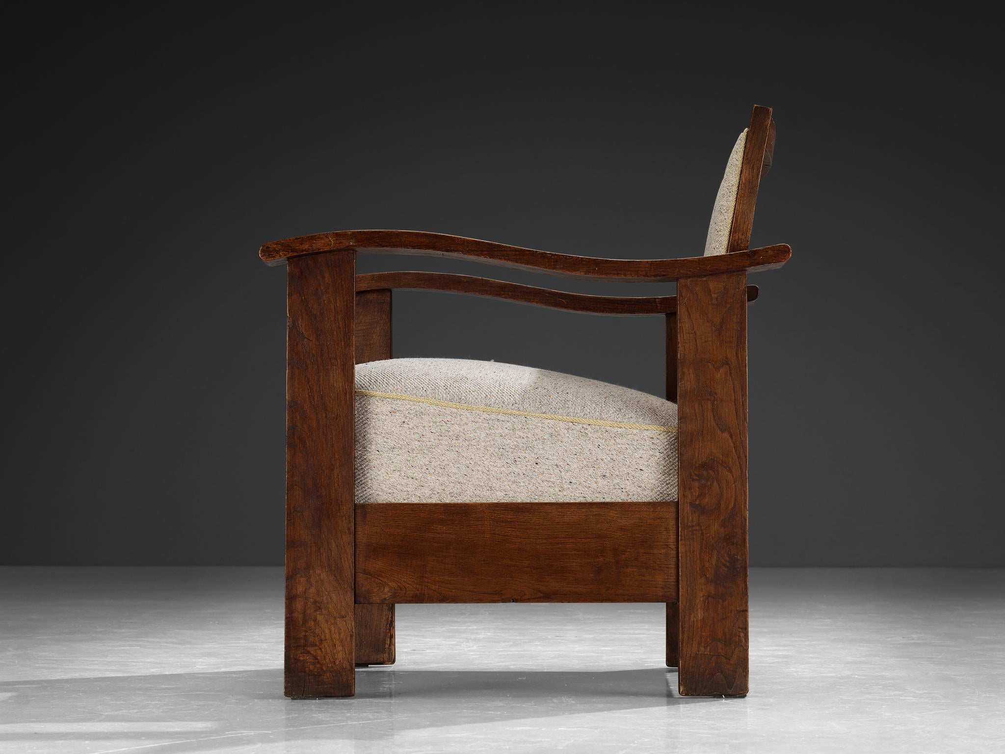 Josep Palau Oller Spanish Pair of Armchairs in Oak