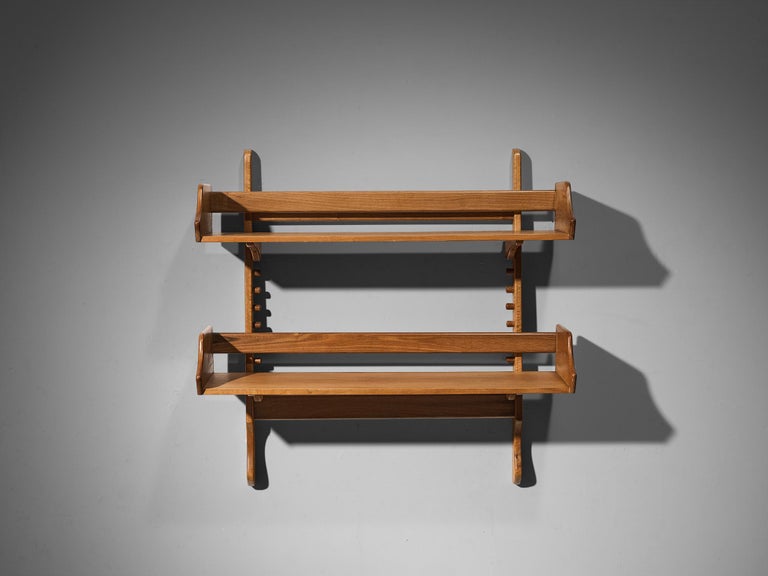 Guglielmo Pecorini Wall Shelf in Walnut