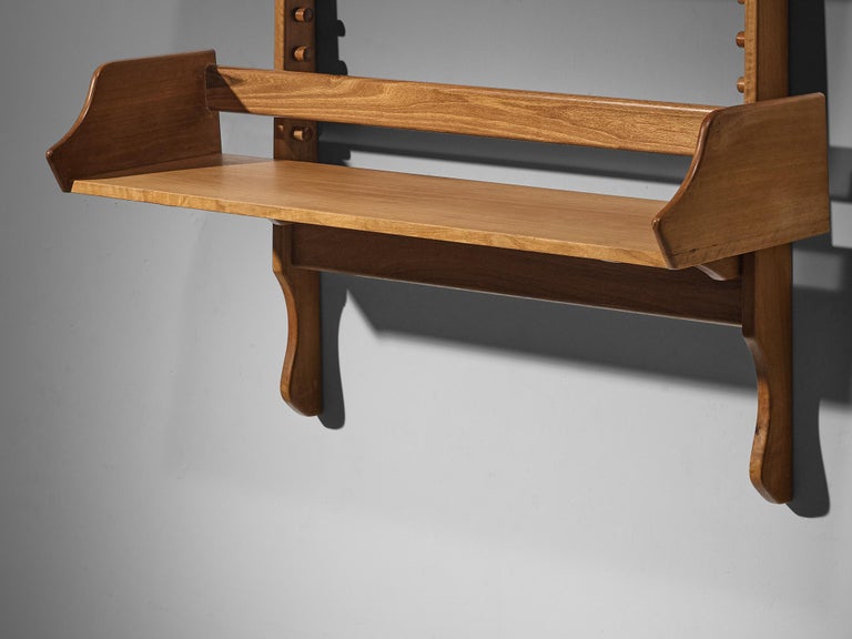 Guglielmo Pecorini Wall Shelf in Walnut