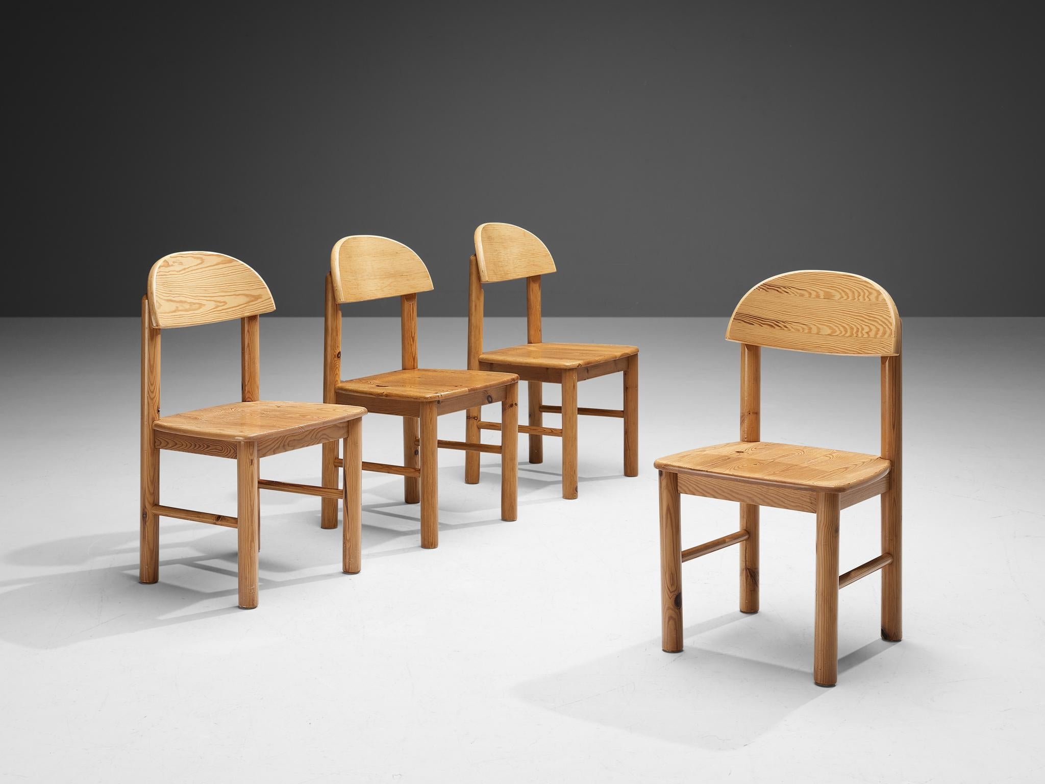 Rainer Daumiller Set of Four Dining Chairs in Solid Pine