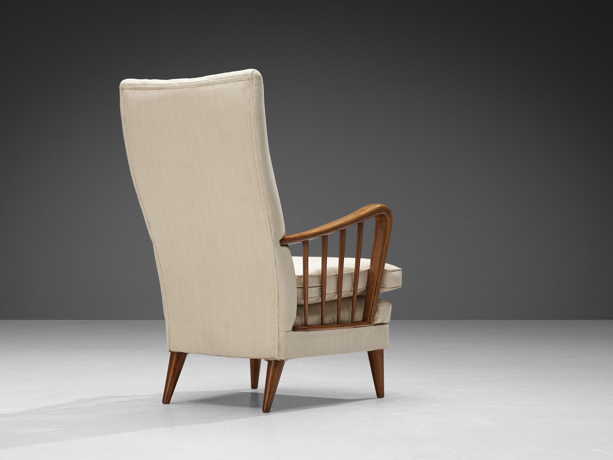 Osvaldo Borsani Lounge Chair in Walnut