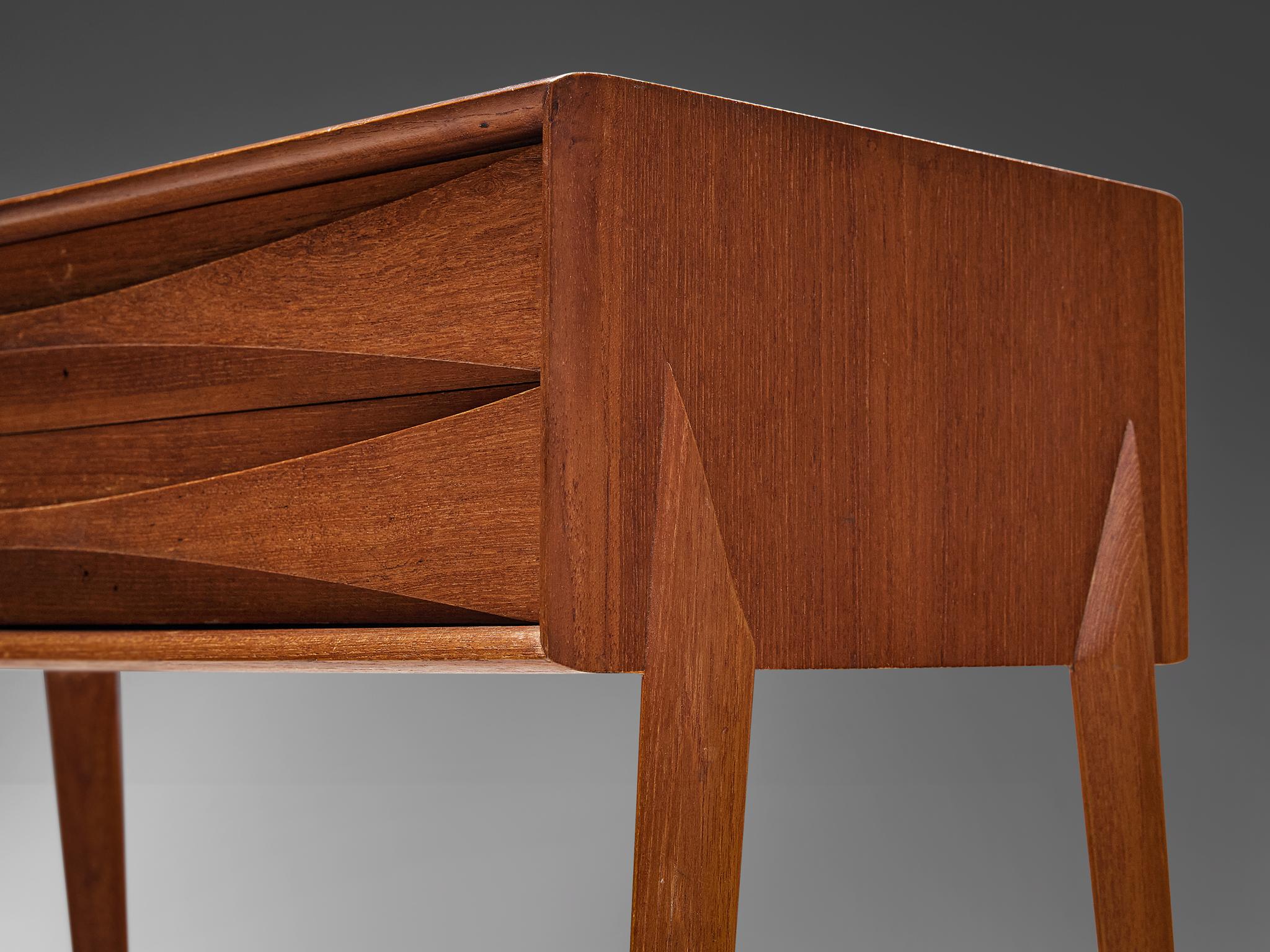 Rimbert Sandholt for Ateljé Glas & Trä Pair of Night Stands in Teak