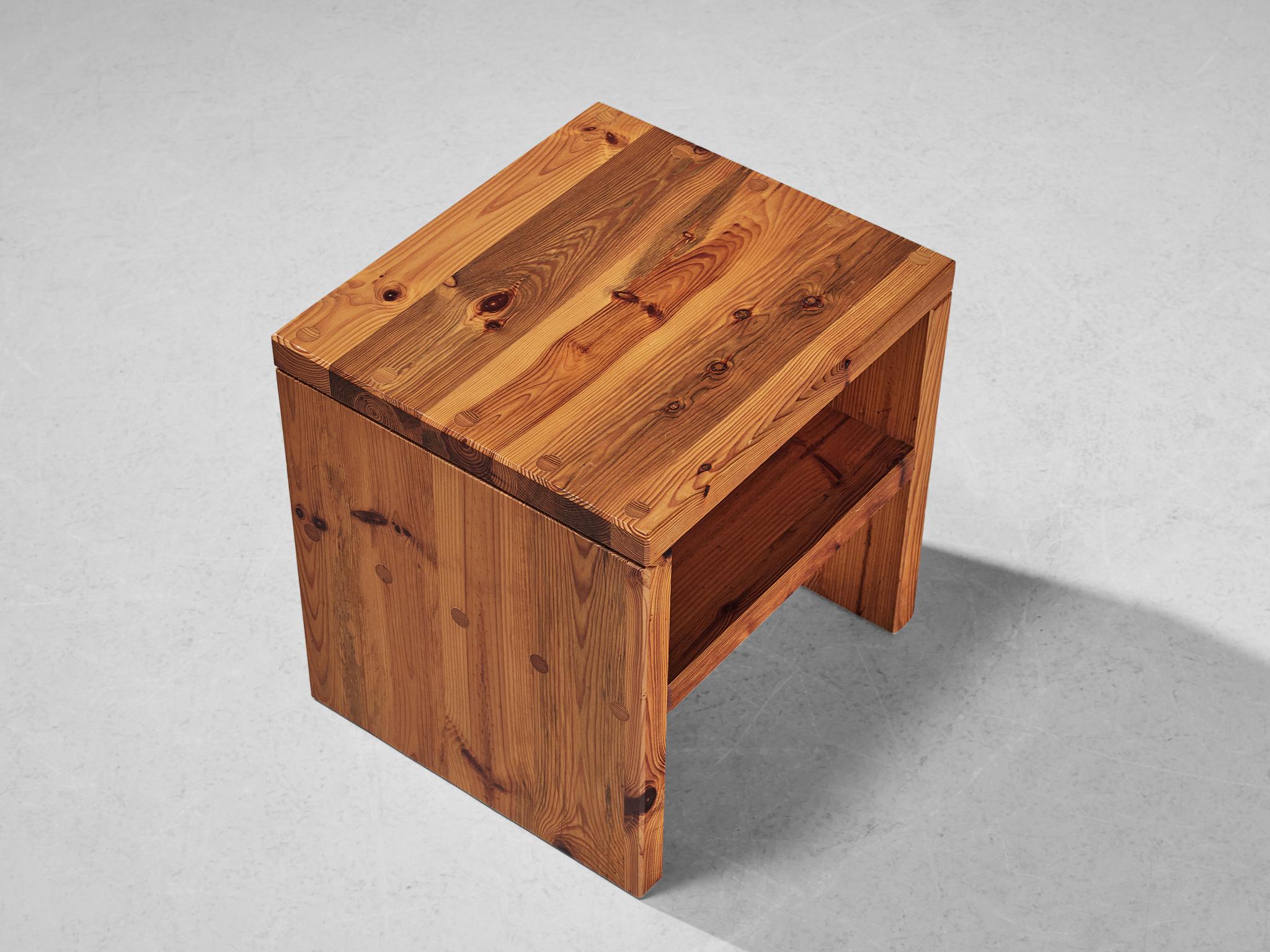 Sven Larsson Side Table in Solid Pine