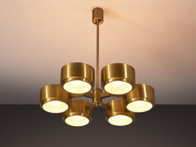 Hans-Agne Jakobsson Chandelier in Brass