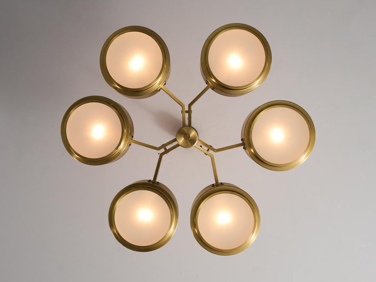 Hans-Agne Jakobsson Chandelier in Brass