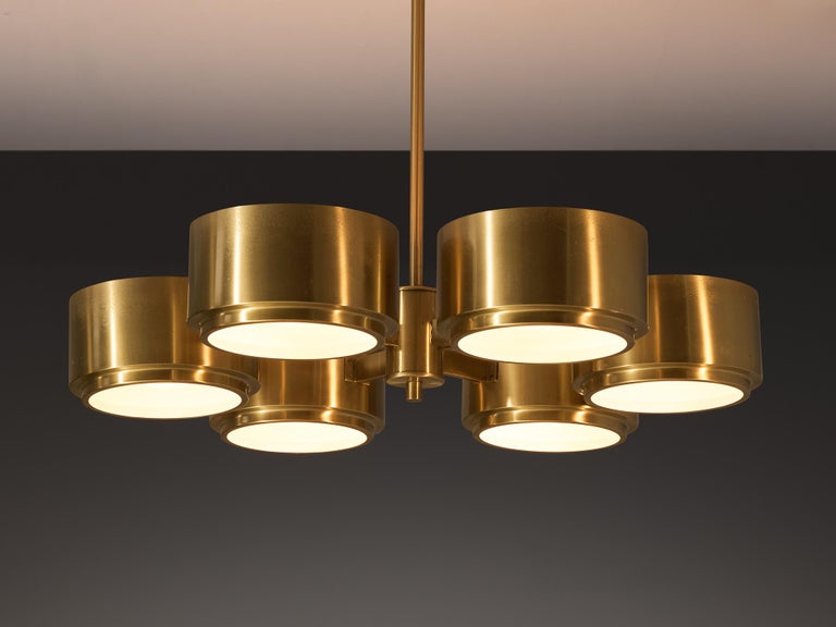 Hans-Agne Jakobsson Chandelier in Brass