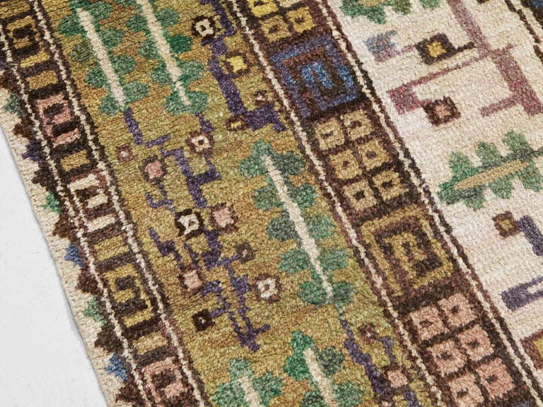 Märta Måås Fjetterström Handwoven Carpet ‘Blommande träd’ in Wool