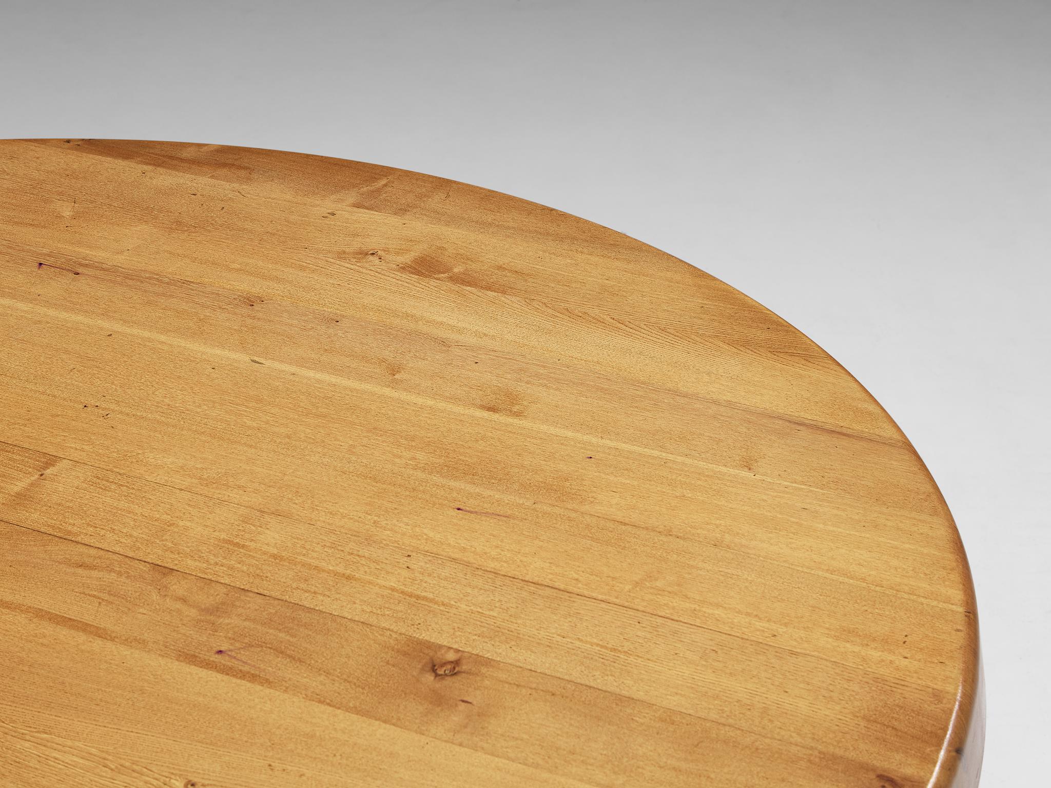 Early Pierre Chapo 'Sfax' T21E Dining Table in Solid Elm 160cm/62.99in.