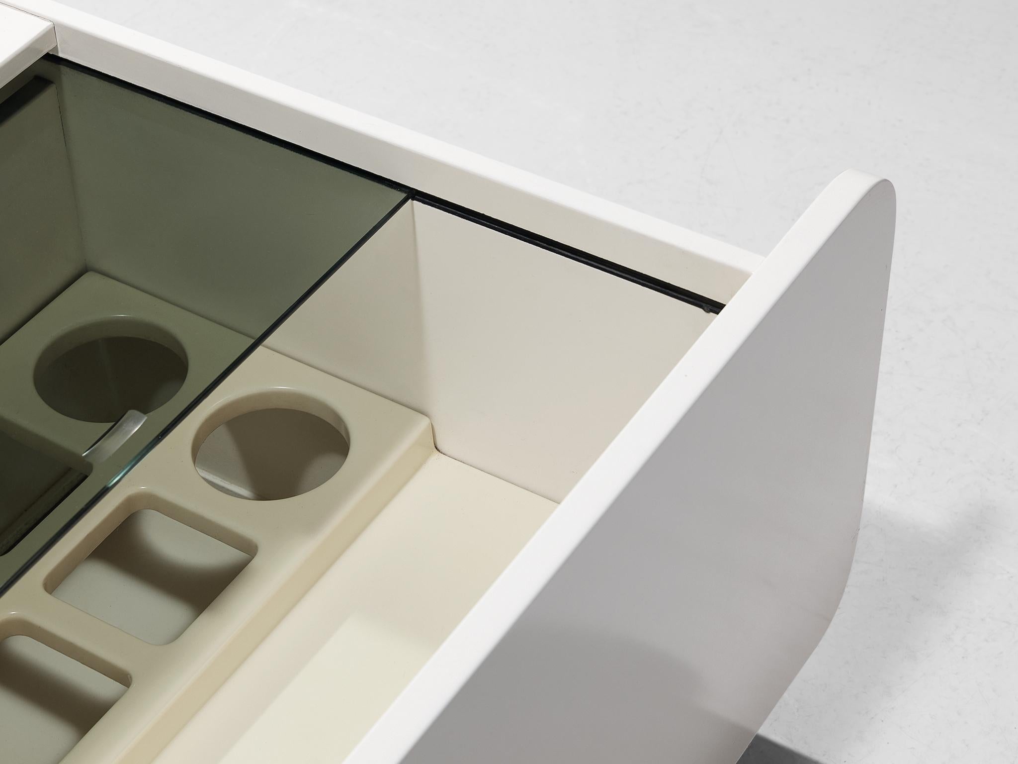 Italian Cocktail Table with Dry Bar Compartment