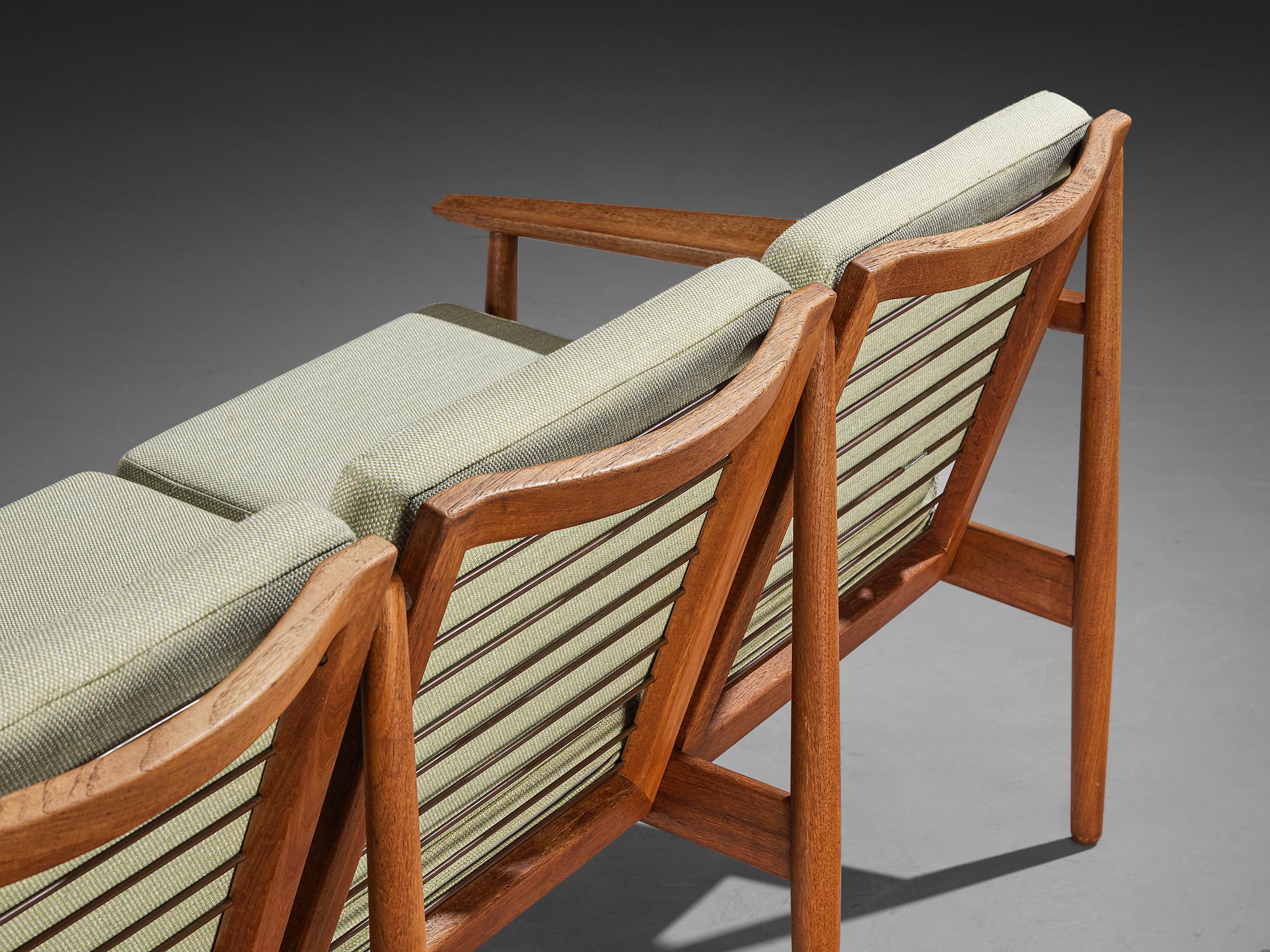 Svend Åge Eriksen for Glostrup Møbelfabrik Three-Seat Sofa in Teak