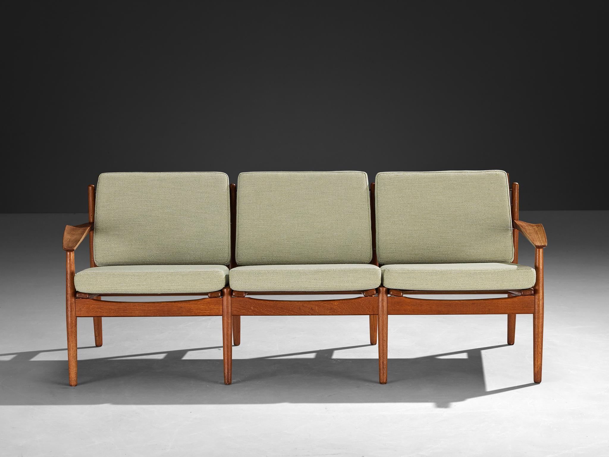 Svend Åge Eriksen for Glostrup Møbelfabrik Three-Seat Sofa in Teak