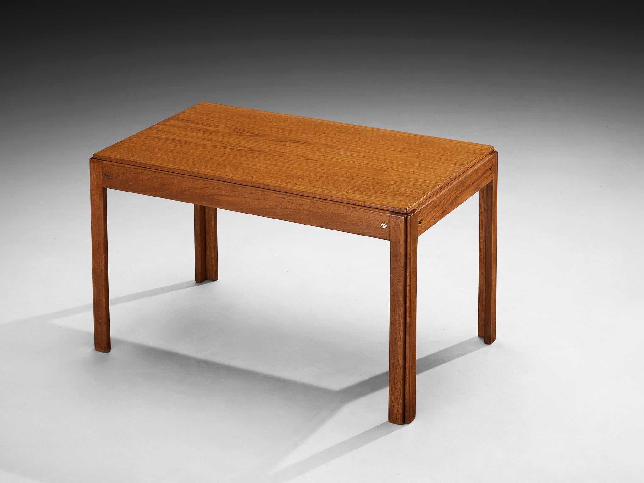 1960s Danish Rectangular Coffee Table in Teak