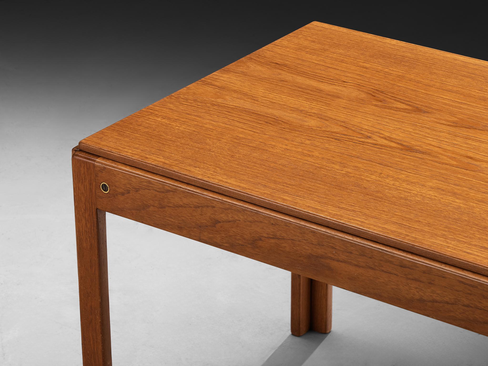 1960s Danish Rectangular Coffee Table in Teak