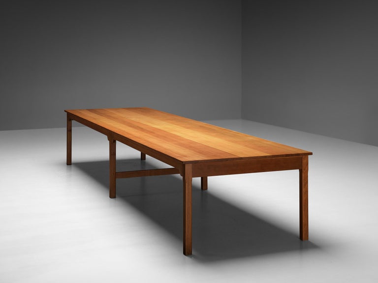 Danish Large Dining or Conference Table in Oregon Pine