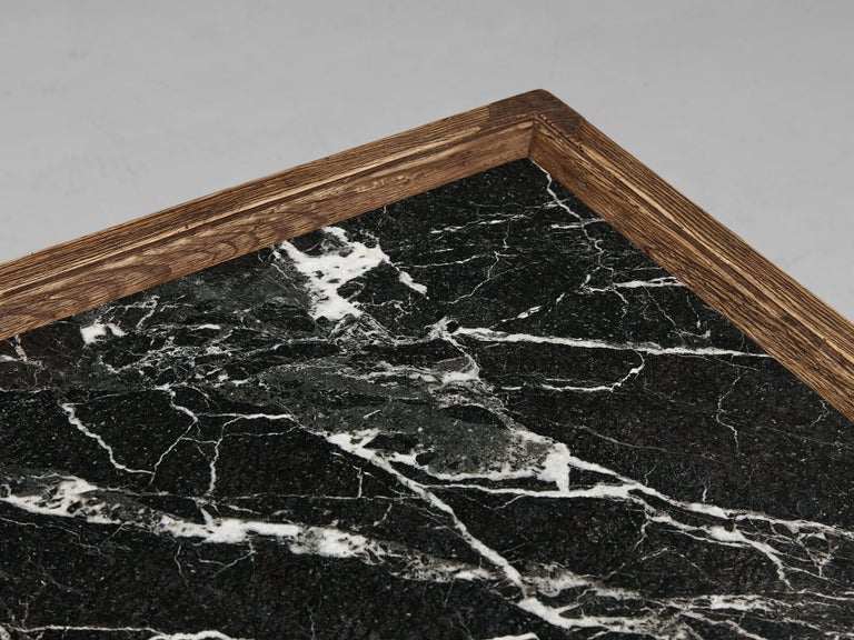 Rare Biosca Spanish Coffee Table in Marquina Marble