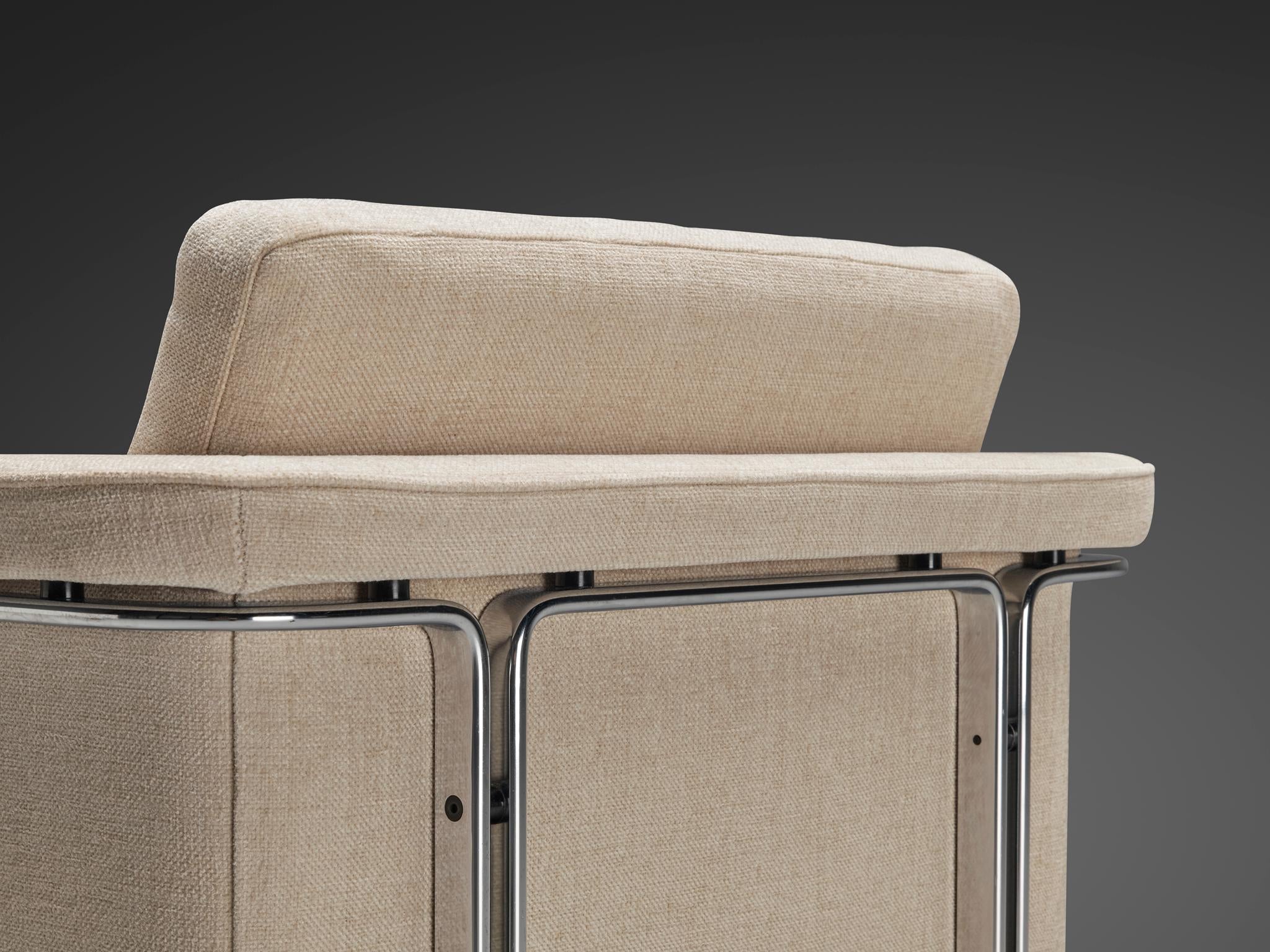 Horst Brüning for Kill International Lounge Chair in Creme Upholstery