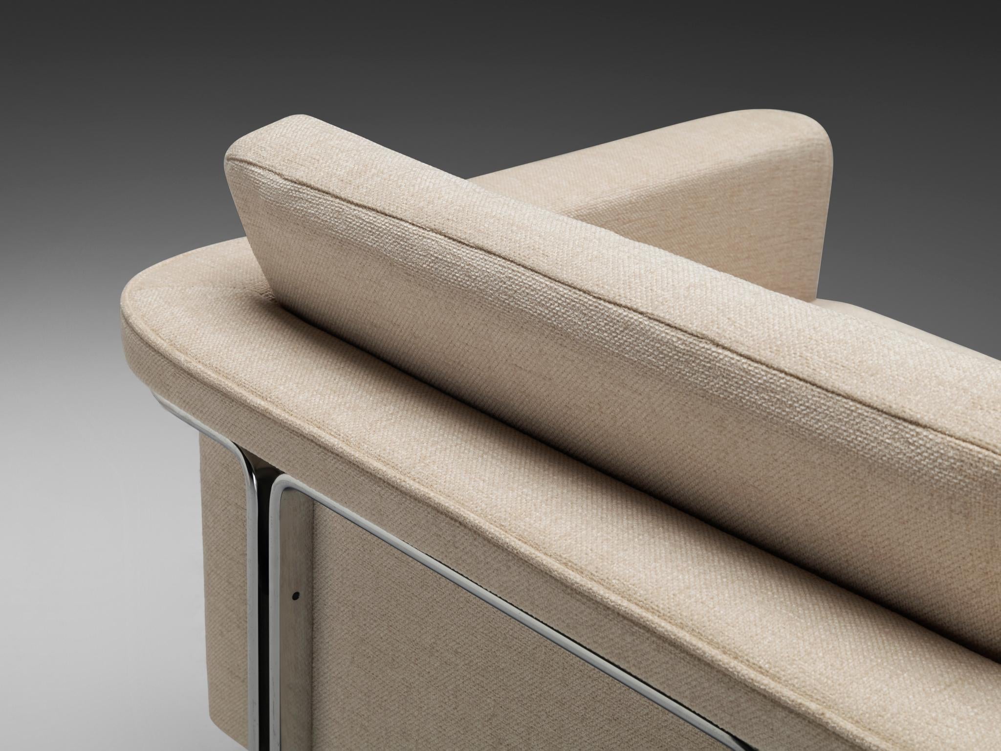 Horst Brüning for Kill International Lounge Chair in Creme Upholstery