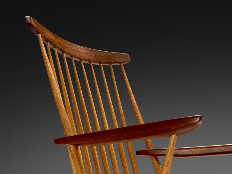 George Nakashima 'New' Armchairs in Walnut and Hickory