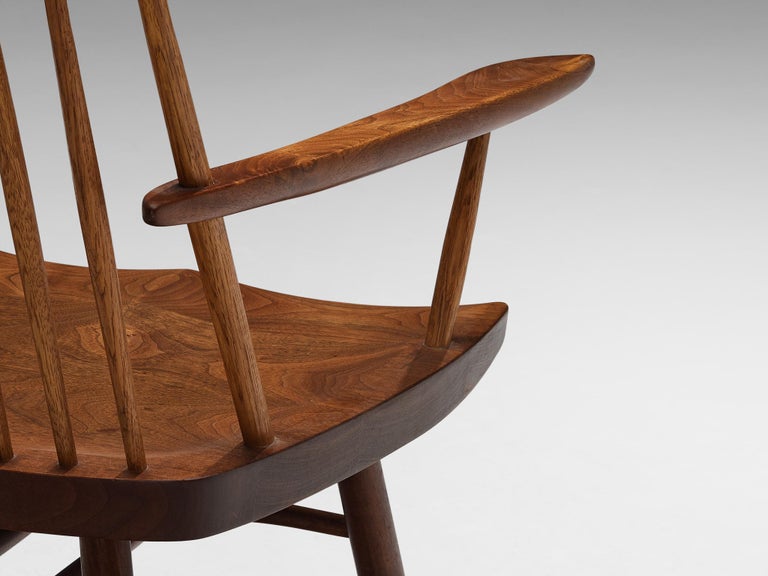 George Nakashima 'New' Armchairs in Walnut and Hickory