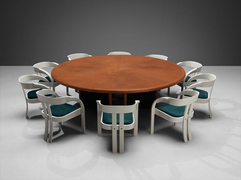 Dining Set with Guido Faleschini Table and Giovanni Battista Bassi Chairs